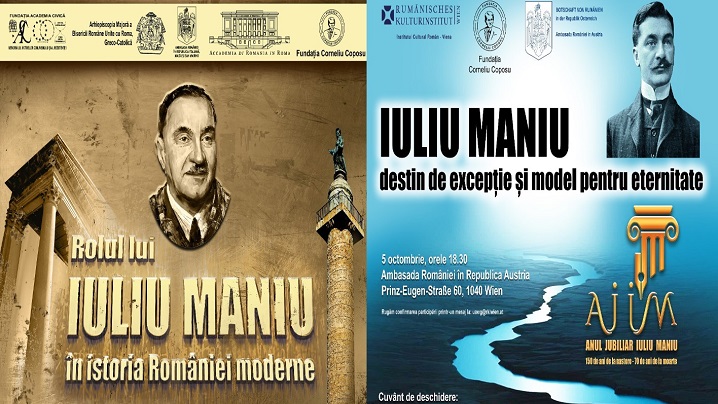 COMUNICAT: Evenimente dedicate lui Iuliu Maniu la Roma și Viena