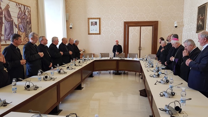 FOTO: Vizita episcopilor la Congregația pentru Doctrina Credinței