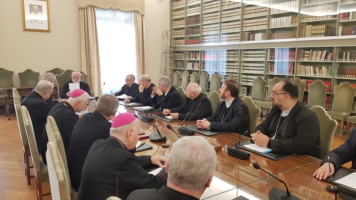 FOTO: Episcopii catolici din România în vizită la Secretariatul de Stat al Vaticanului