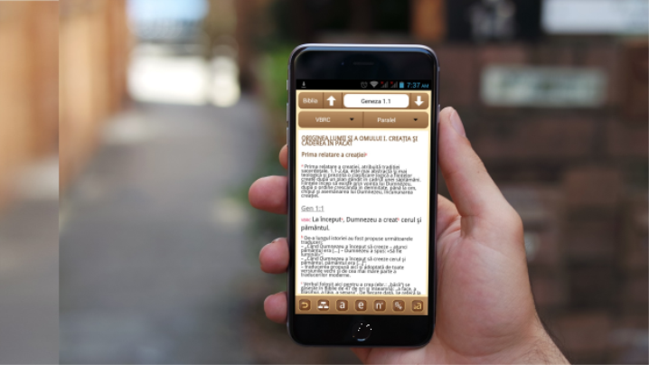 Aplicaţie cu Biblia, traducerea din 2013, pentru computer şi telefoane mobile