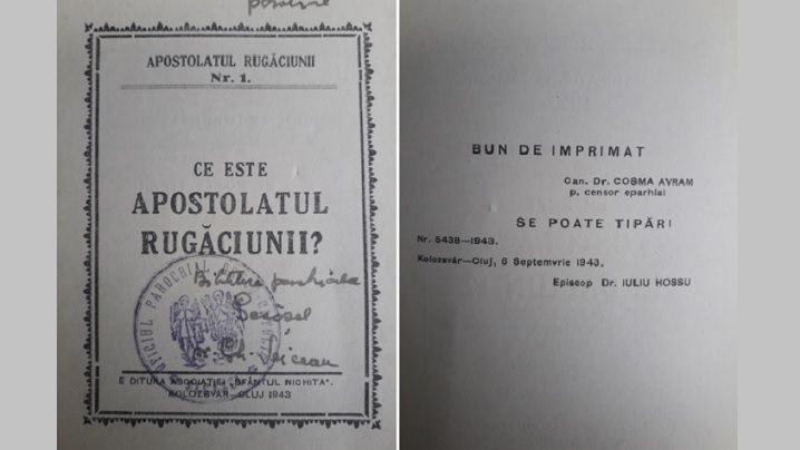 Din istoria vieții spirituale în Biserica Greco-Catolică [8] Asociația Religioasă Apostolatul Rugăciunii