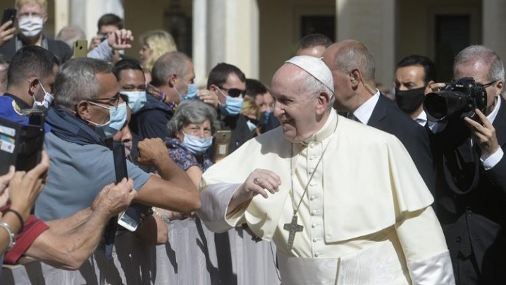 Papa Francisc: După atâtea luni, e frumos să ne întâlnim din nou față către față