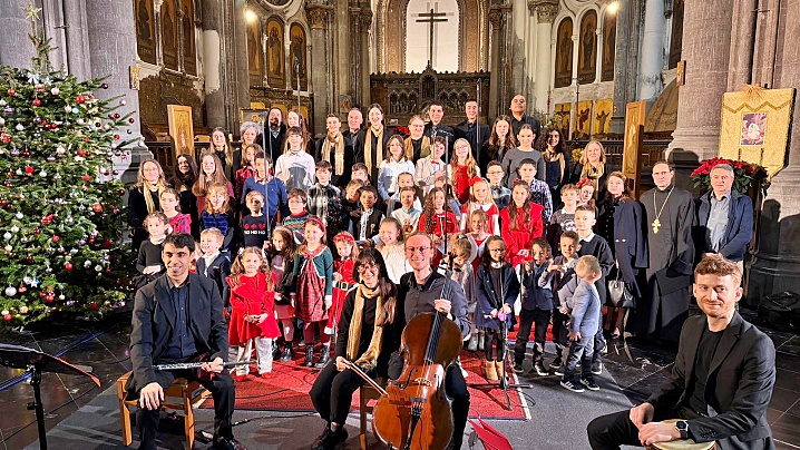 Concert de colinde românești în biserica regală Sfânta Maria din Bruxelles