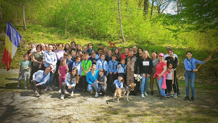 FOTO: Tabăra de primăvară a grupului de cercetași din Beclean