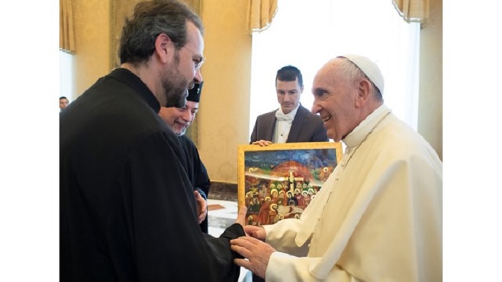 Colegiului Pontifical ”Pio Romeno” din Roma în audiență la Papa Francisc