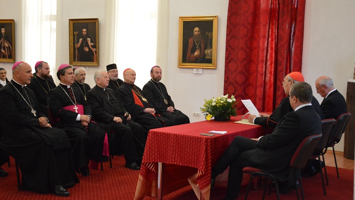 Foto: Vizita Cardinalului Sandri la Blaj. Expoziție și sesiune științifică 