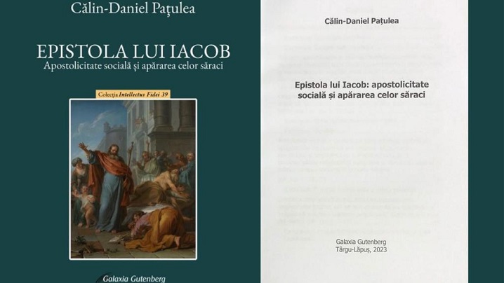 O nouă apariție editorială: „Epistola lui Iacob: Apostolicitate socială și apărarea celor săraci”