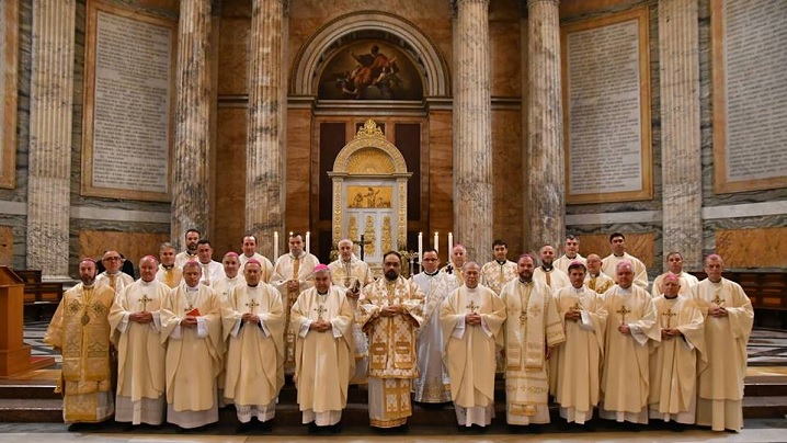 FOTO: Sfânta Liturghie celebrată de Episcopii catolici din România în Bazilica „Sfântul Pavel în afara zidurilor”