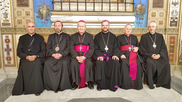 Episcopii catolici din România în audiență la Papa Francisc