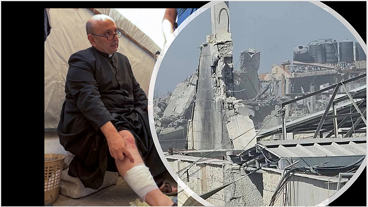 Strigăt de durere și speranță la Gaza: biserica ”Sfânta Familie” lovită de un obuz