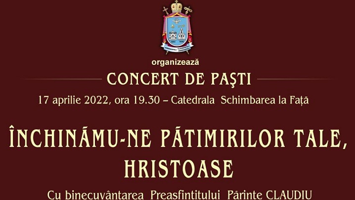 Concert de Paști la Catedrala greco-catolică din Cluj: „Închinămu-ne pătimirilor Tale, Hristoase”