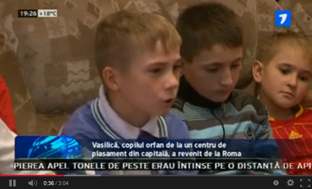 Un copil orfan din Moldova a fost primit de Papa Francisc