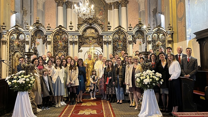 FOTO/VIDEO: Sărbătoare a Învierii Domnului în Catedrala „Schimbarea la Față”, Cluj-Napoca
