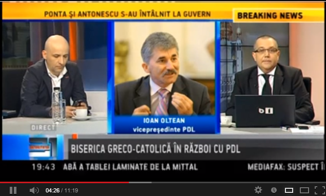 B1 Tv despre proiectul de lege anti greco-catolic