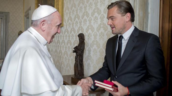 Leonardo DiCaprio a fost primit în audiență de Papa Francisc