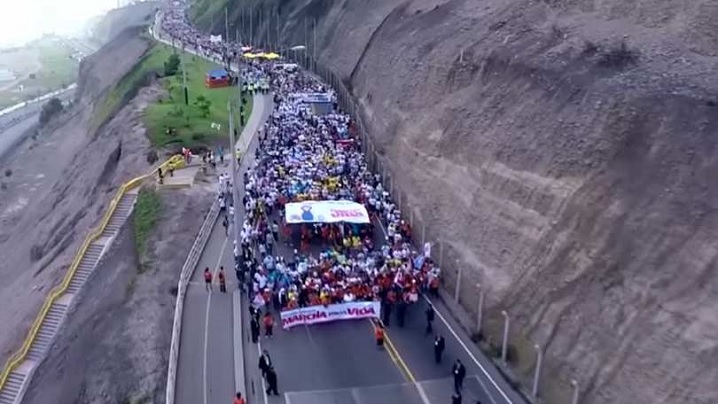 VIDEO grandios: 750.000 de persoane la Marșul pentru Viață din Peru