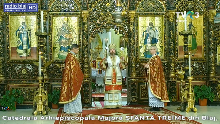 Blaj: Sfânta Liturghie din Duminica Floriilor în direct la TVR 3