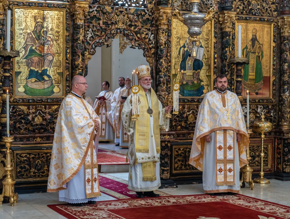 FOTO: „Vă mulțumesc pentru solidaritatea voastră!” Arhiepiscopul american Borys Gudziak în Catedrala Blajului