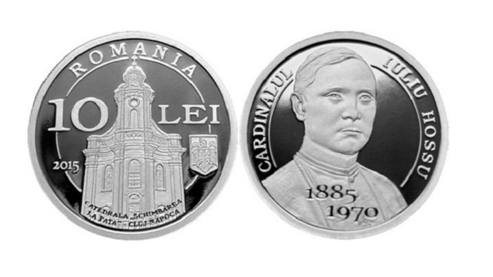 Monedă din argint la 130 de ani de la naşterea Cardinalului Iuliu Hossu