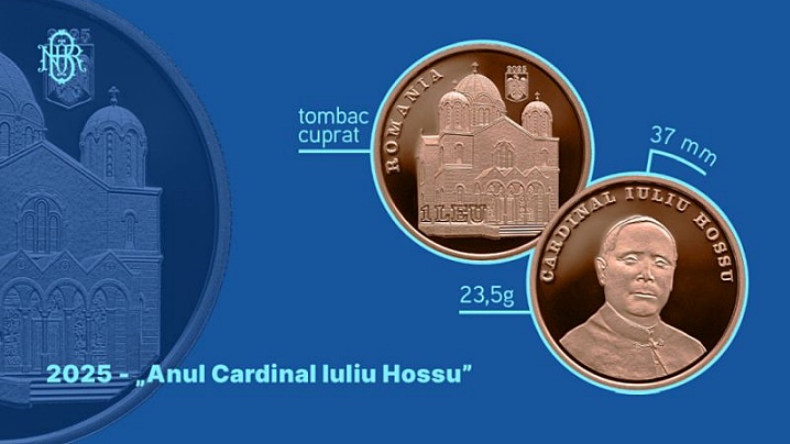 Nouă monedă cu tema 2025 – „Anul Cardinal Iuliu Hossu”