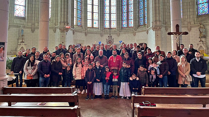 FOTO: Prima celebrare greco-catolică românească în regiunea Nantes