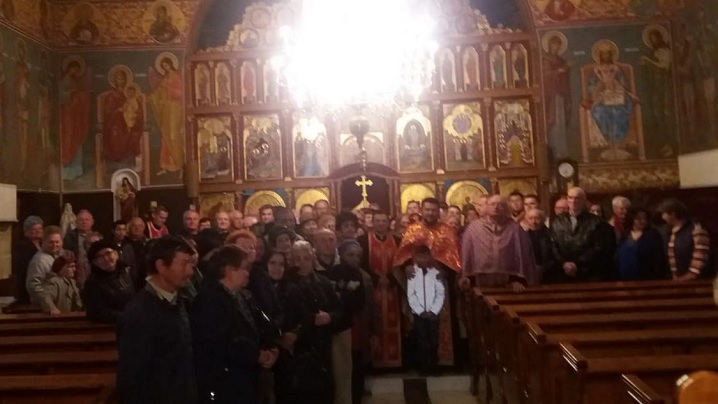 Calea Crucii în parohia Ocna Mureş