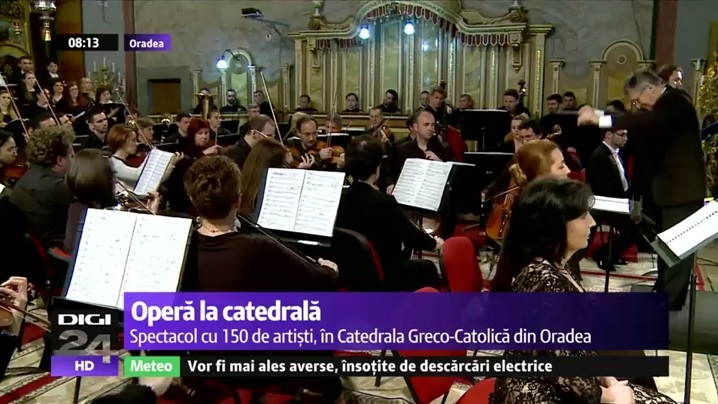 VIDEO. Concert de operă în Catedrala greco-catolică din Oradea