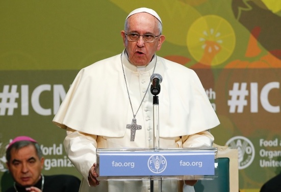 Discursul Papei Francisc la sediul ONU  pentru Alimentaţie şi Agricultură (FAO)