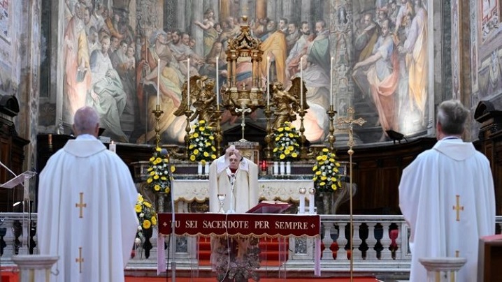 Duminica Îndurării Divine. Papa Francisc celebrează Sf. Liturghie în sanctuarul ”Spiritul Sfânt” din Roma