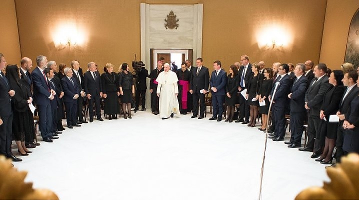 Discursul Papei Francisc adresat miniştrilor din Uniunea Europeană