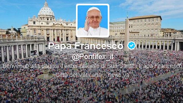 Contul papei Francisc a depășit 20 de milioane de followeri pe Twitter 