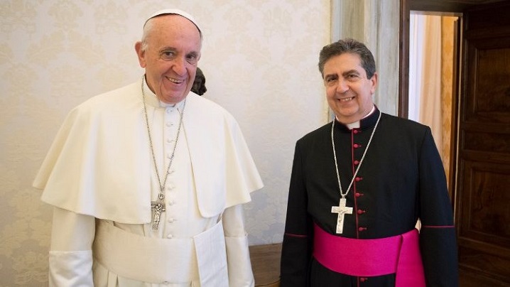 La Papa Francisc, nunțiul apostolic în România și R. Moldova, mons. Miguel Maury Buendía