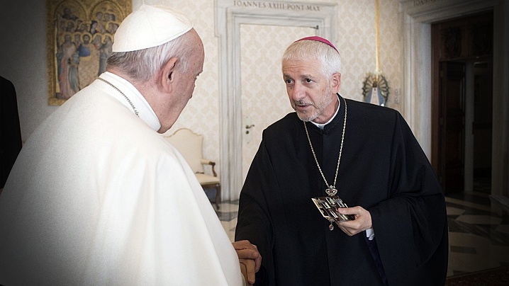 Mesajul Sfântului Părinte Papa Francisc la înmormântarea PS Florentin Crihălmeanu