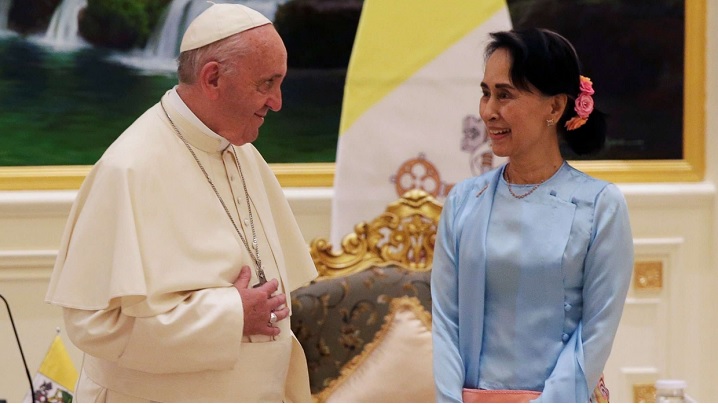 Călătoria apostolică în Myanmar. Justiție, reconciliere, incluziune: Papa Francisc, autorităților țării