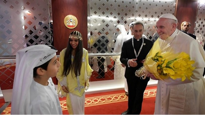 Papa Francisc la Abu Dhabi. Sunt fericit de această ocazie dăruită de Domnul!