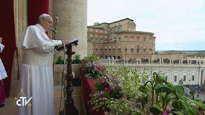 Mesajul de Paști ”Urbi et Orbi” al Papei Francisc