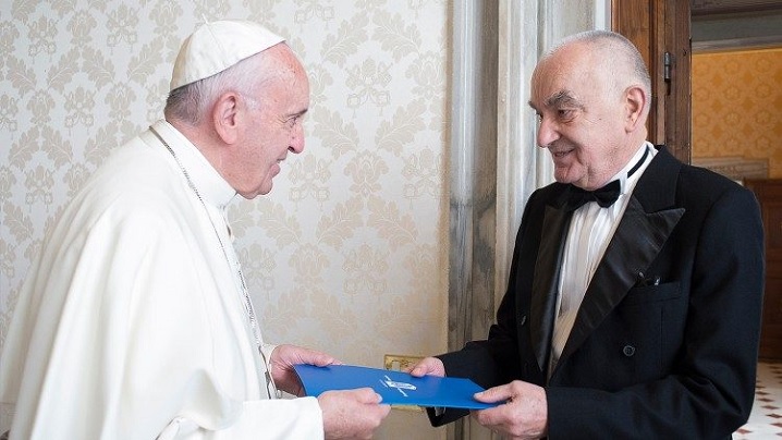 La Papa Francisc, ambasadorul Liviu-Petru Zăpîrțan în vizită de rămas bun