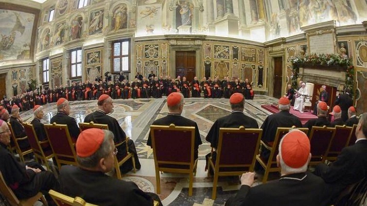 Discursul Papei Francisc adresat Curiei Romane la Sărbătoarea Nașterii Domnului