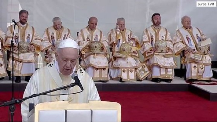 Predica Papei Francisc la Sfânta Liturghie de pe Câmpia Libertății de la Blaj