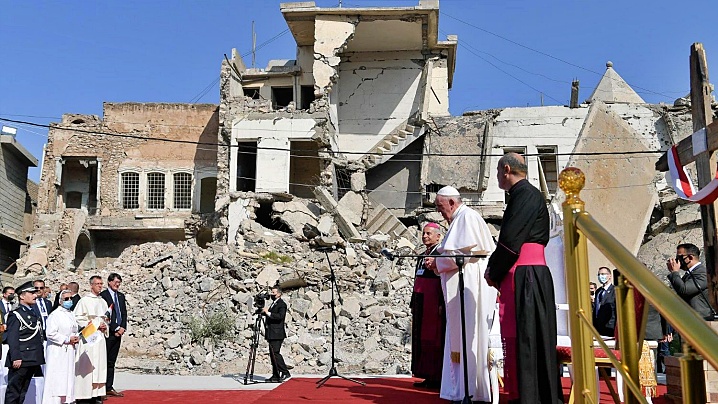 Papa Francisc la Mosul: Fraternitatea, mai puternică decât fratricidul!