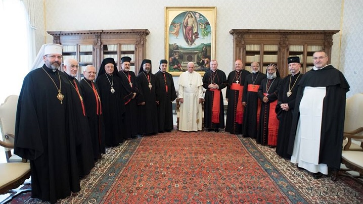 Patriarhii și Arhiepiscopii majori ai Bisericilor Orientale Catolice în audiență la Papa Francisc