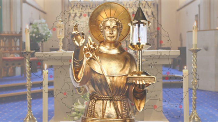 Programul pelerinajului în Arhieparhia de Alba-Iulia și Făgăraș cu relicva sfântului Anton de Padova