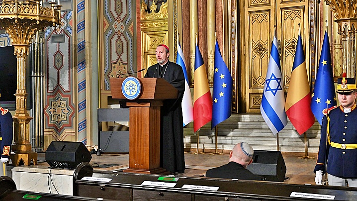 PF Claudiu la comemorarea Holocaustului, la Templul Coral din București