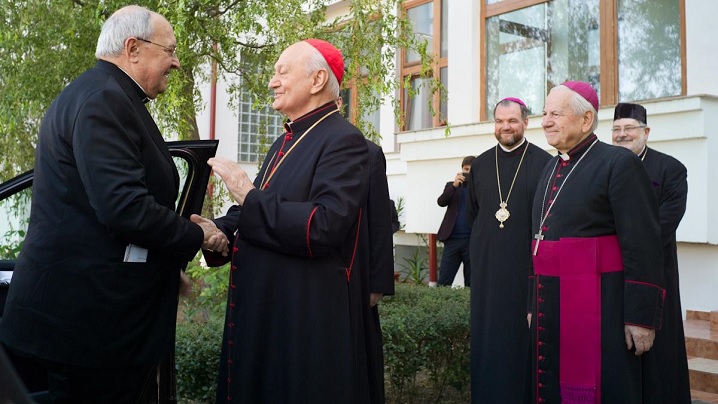 Foto: Cardinalul Leonardo Sandri primit la Blaj