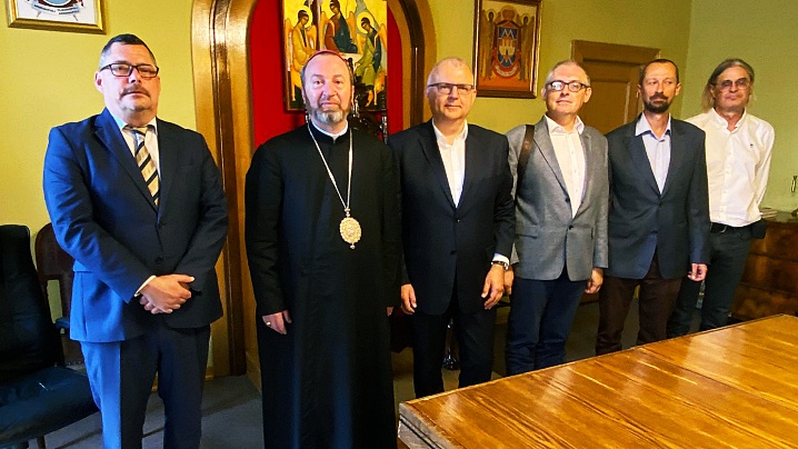 Înalți reprezentanți ai oficialităților și mediului universitar din Polonia oaspeți ai Episcopului de Cluj-Gherla
