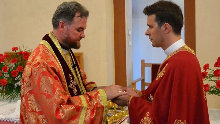 Diaconul George Nicoară, alumn al Colegiului Pontifical Pio Romeno, a fost hirotonit preot