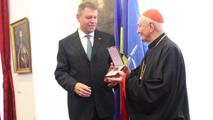 Președintele României i-a înmânat Preafericitului Cardinal Lucian decorația „Steaua României”