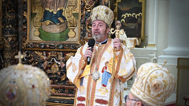 PS Claudiu, panegiric la depunerea PF Cardinal Lucian Mureșan în Catedrala din Blaj