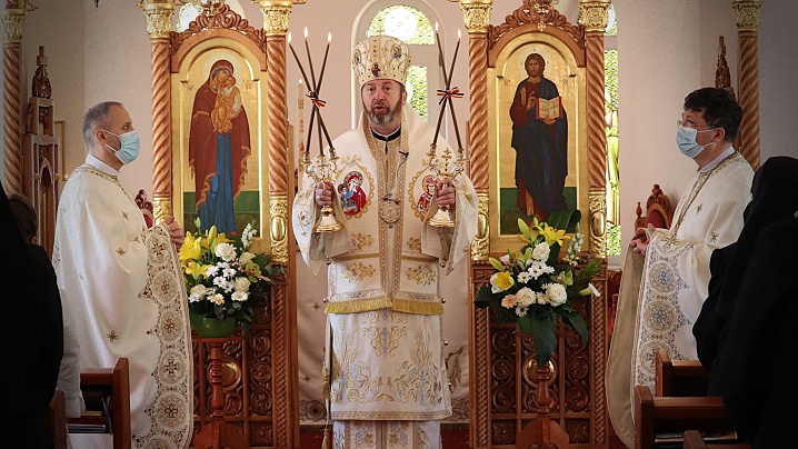 FOTO/VIDEO: Preasfinția Sa Claudiu, în Sanctuarul Arhiepiscopal Major din Cluj-Napoca