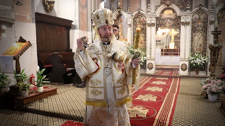 Sf. Liturghie arhierească din Duminica Învierii în Catedrala greco-catolică din Cluj-Napoca